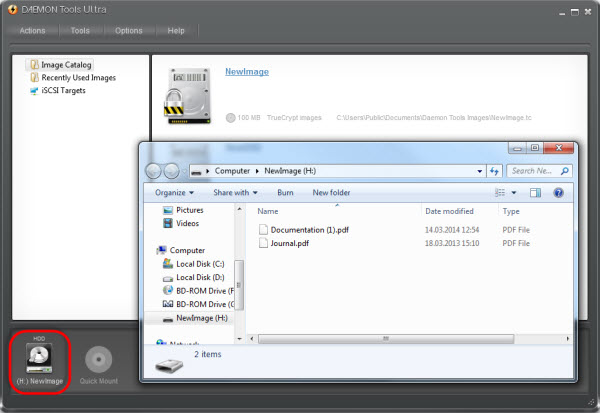 DAEMON Tools Ultra as the best hard drive encryption software