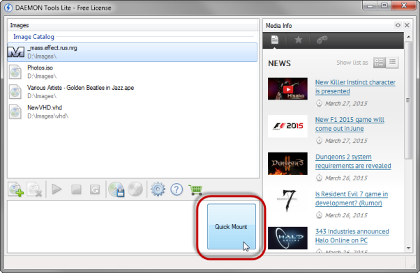 How to mount an image with new DAEMON Tools Lite 5