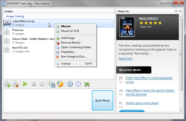 How to mount an image with new DAEMON Tools Lite 5