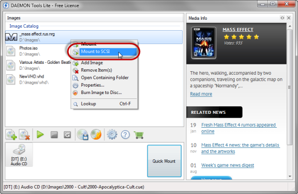 How to mount an image with new DAEMON Tools Lite 5
