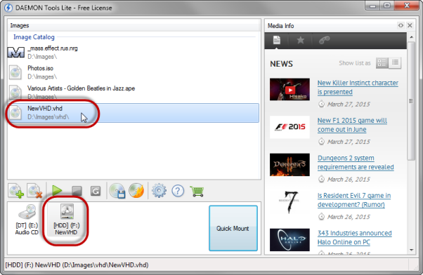 How to mount an image with new DAEMON Tools Lite 5