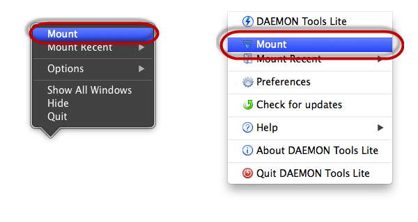 How to mount an image on Mac