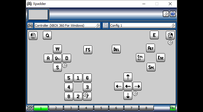 keyboard to gamepad mapper