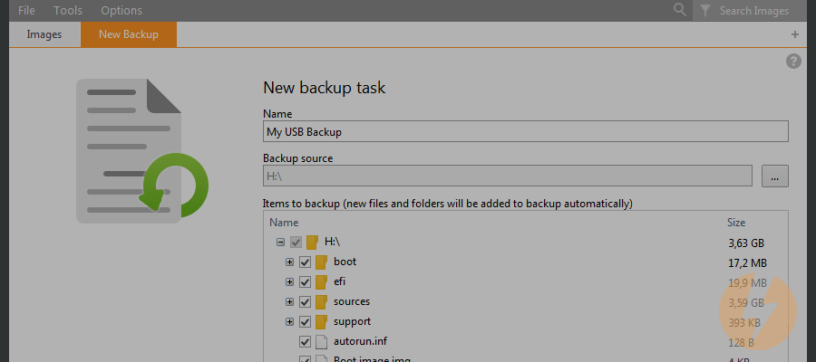 How to back up files with DAEMON Tools Ultra